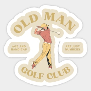 Old Man Golf Club Sticker